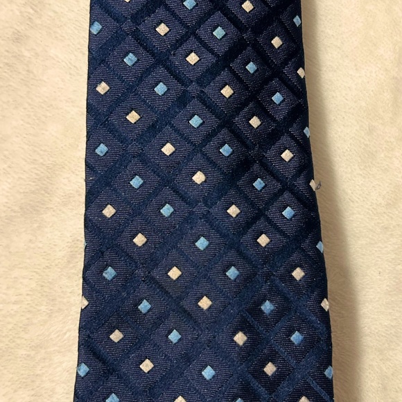 Vintage Givenchy Gentlemen Paris Blue Print Men’s Tie - Picture 1 of 3
